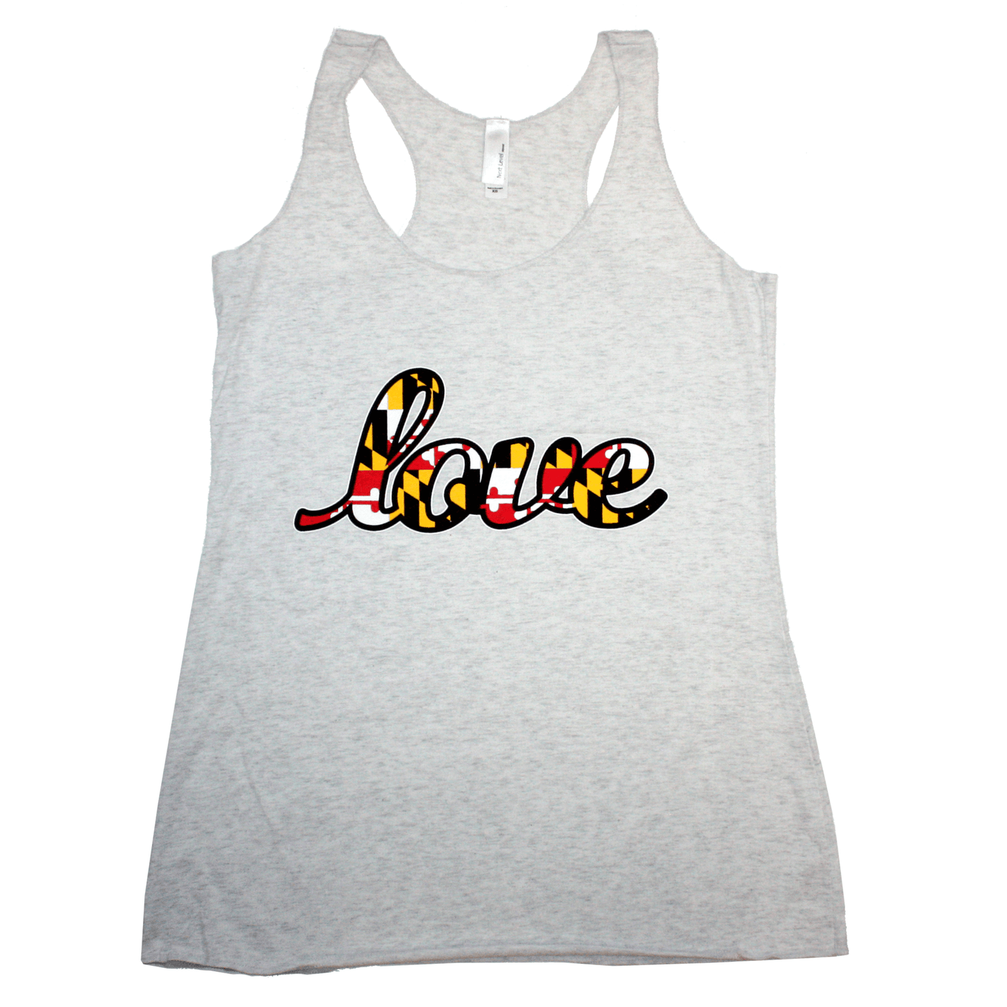 Maryland Love (Heather White) / Ladies Tank - Route One Apparel