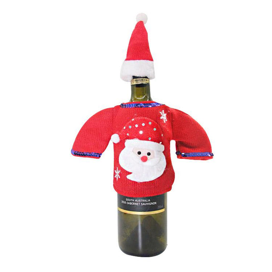Santa / Wine Bottle Cap & Sweater - Route One Apparel