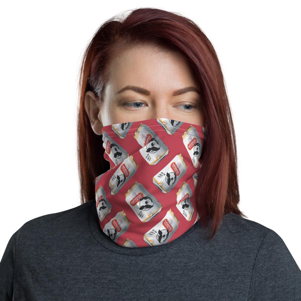Natty Boh Can Pattern (Red) / Neck Gaiter - Route One Apparel