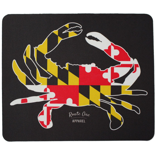 Full Flag Crab (Black) / Mouse Pad - Route One Apparel