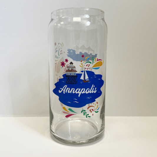 Annapolis Icons / Tall Beer Glass - Route One Apparel
