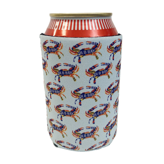 Old Bay Can Crab Pattern  / Can Cooler - Route One Apparel