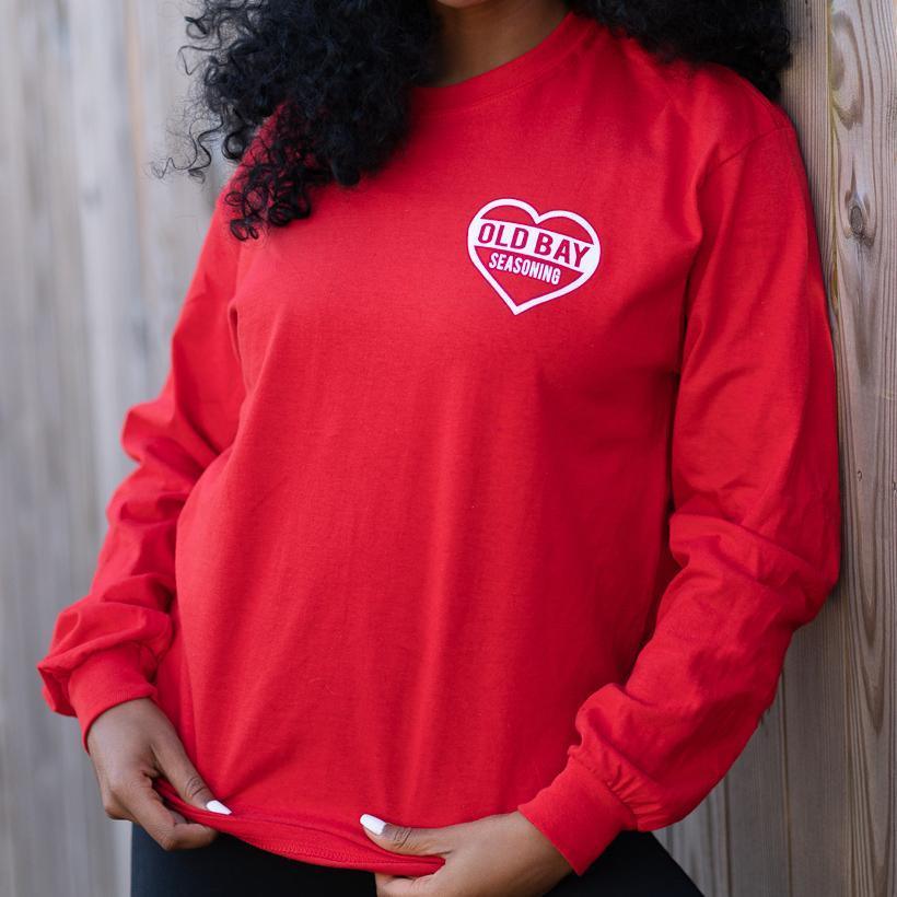 Old Bay Is My Favorite Season (Red) / Long Sleeve Shirt - Route One Apparel