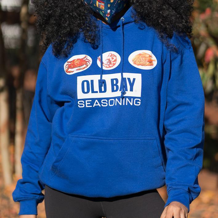 Old Bay Seasoning Plates (Blue) / Hoodie - Route One Apparel