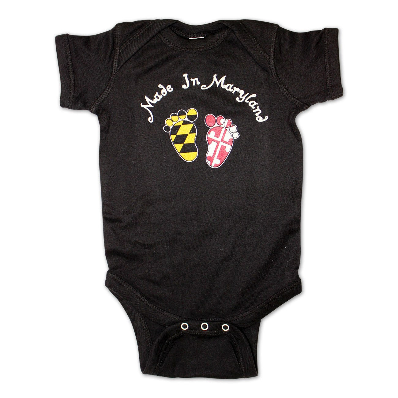 Made in Maryland (Black) / Baby Onesie - Route One Apparel