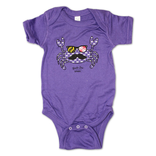 Fun Crab Disguise (Purple) / Baby Onesie - Route One Apparel