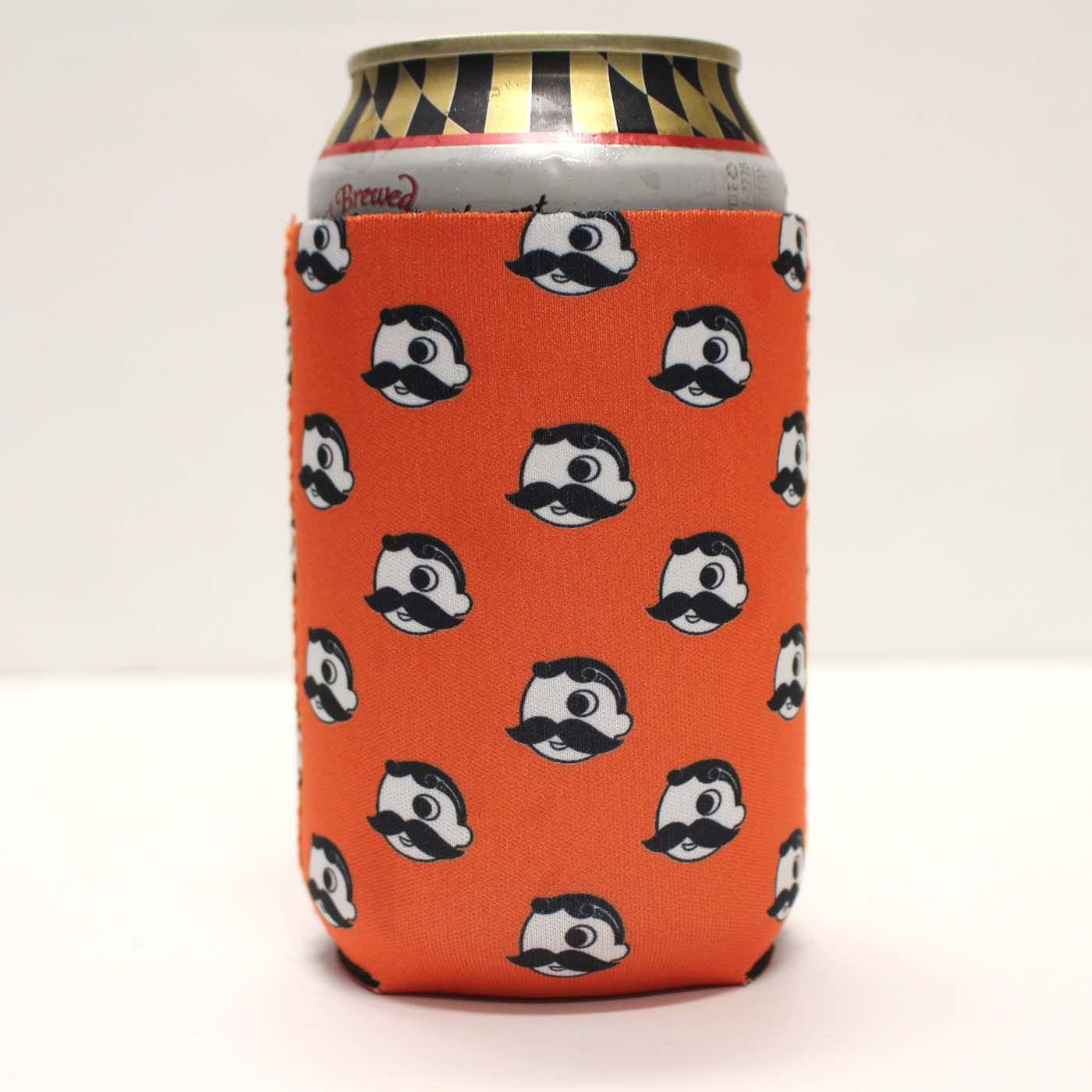 Natty Boh Logo Pattern (Orange) / Can Cooler - Route One Apparel