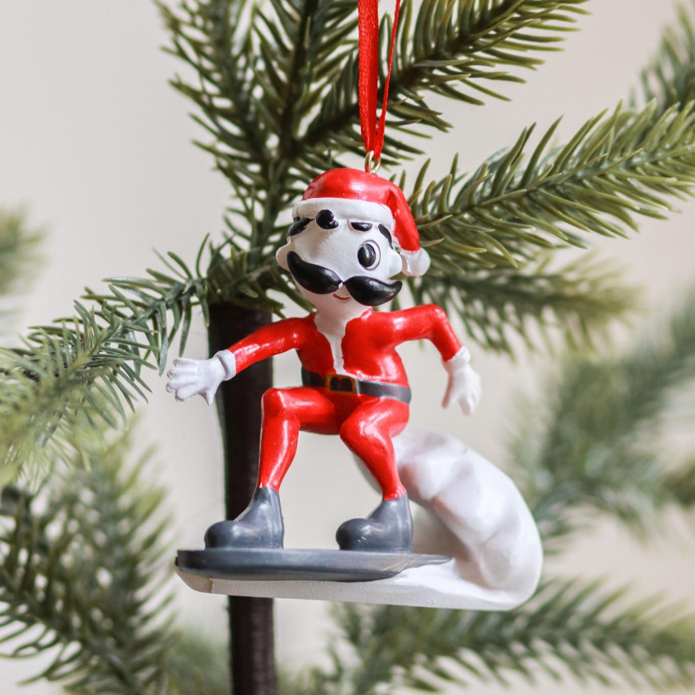 Surfing Santa Boh / 3-D Ornament - Route One Apparel
