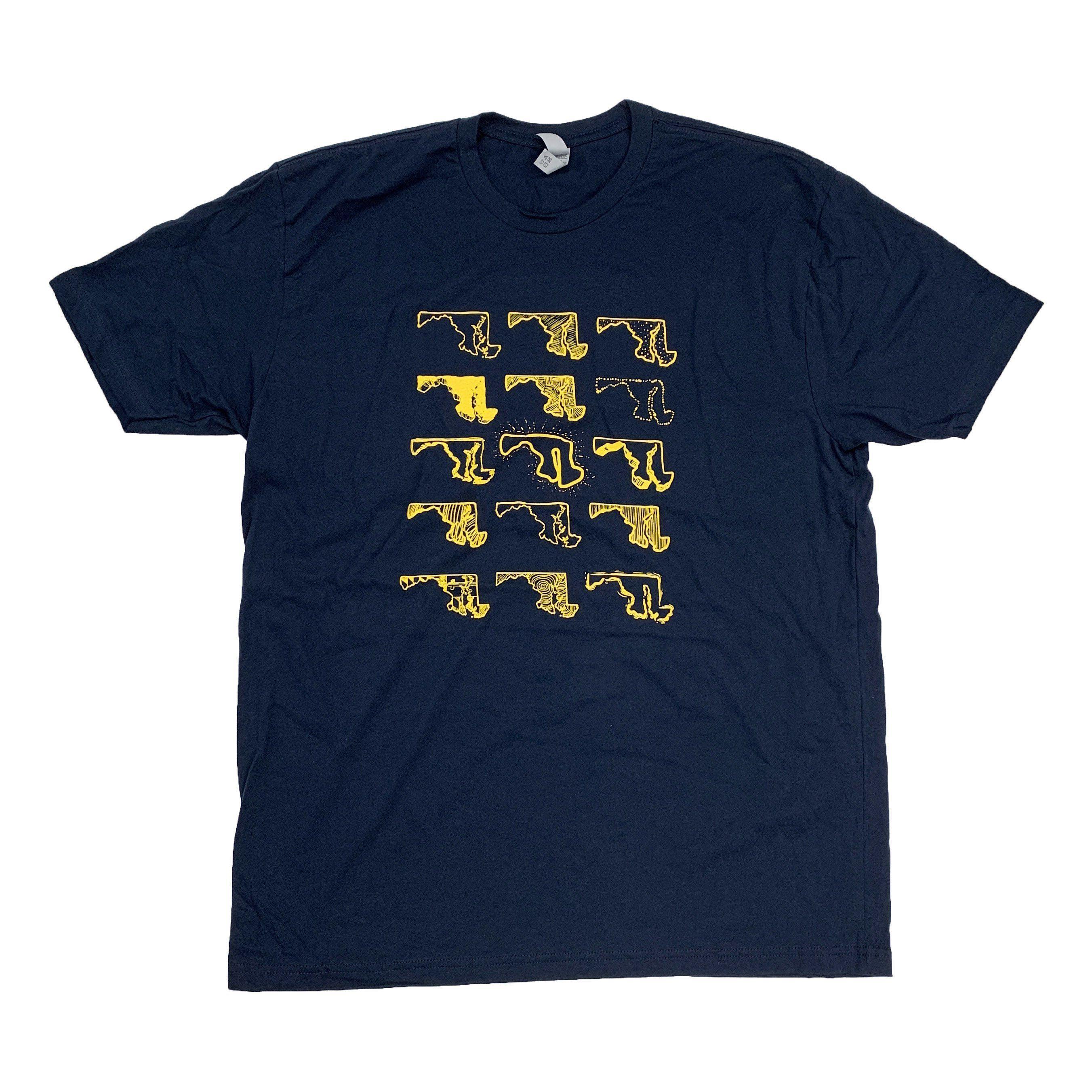 Many Shapes of Maryland (Team Navy) / Shirt - Route One Apparel