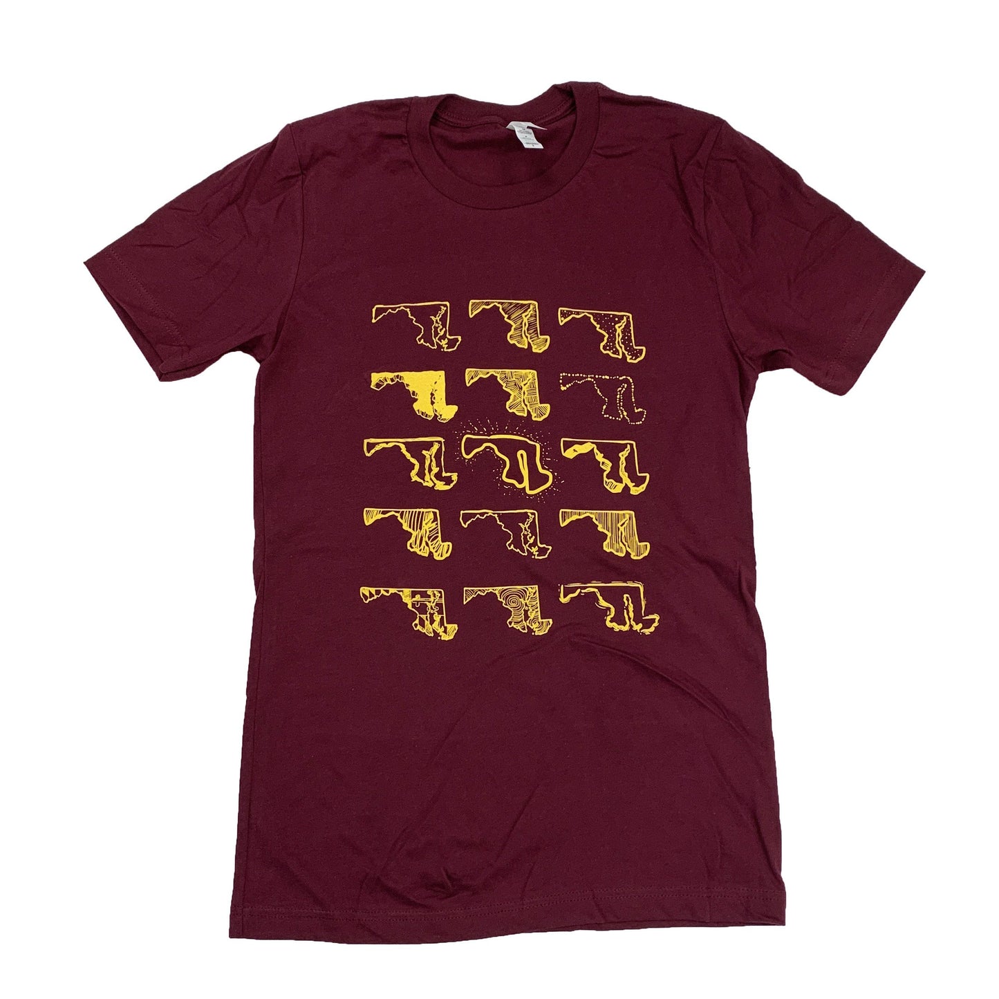 Many Shapes of Maryland (Maroon) / Shirt - Route One Apparel