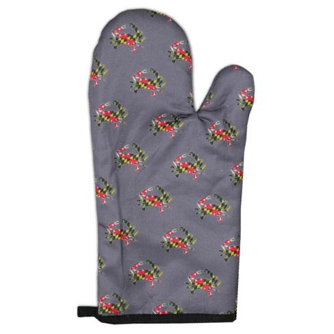 Maryland Flag Crab (Grey) / Oven Mitt - Route One Apparel