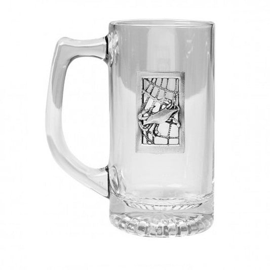 Pewter Crab Net Medallion Tankard / Beer Glass Mug - Route One Apparel