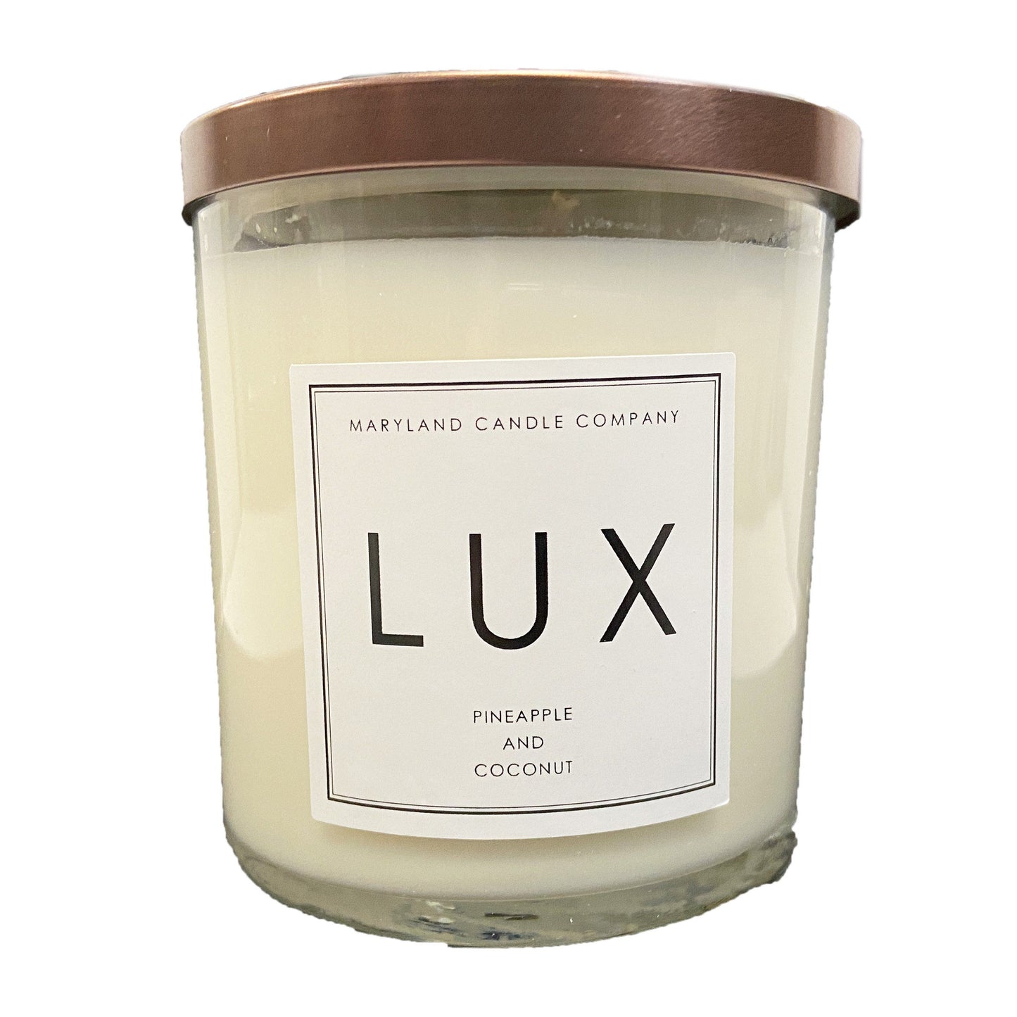 Pineapple and Coconut / Glass Candle - Route One Apparel