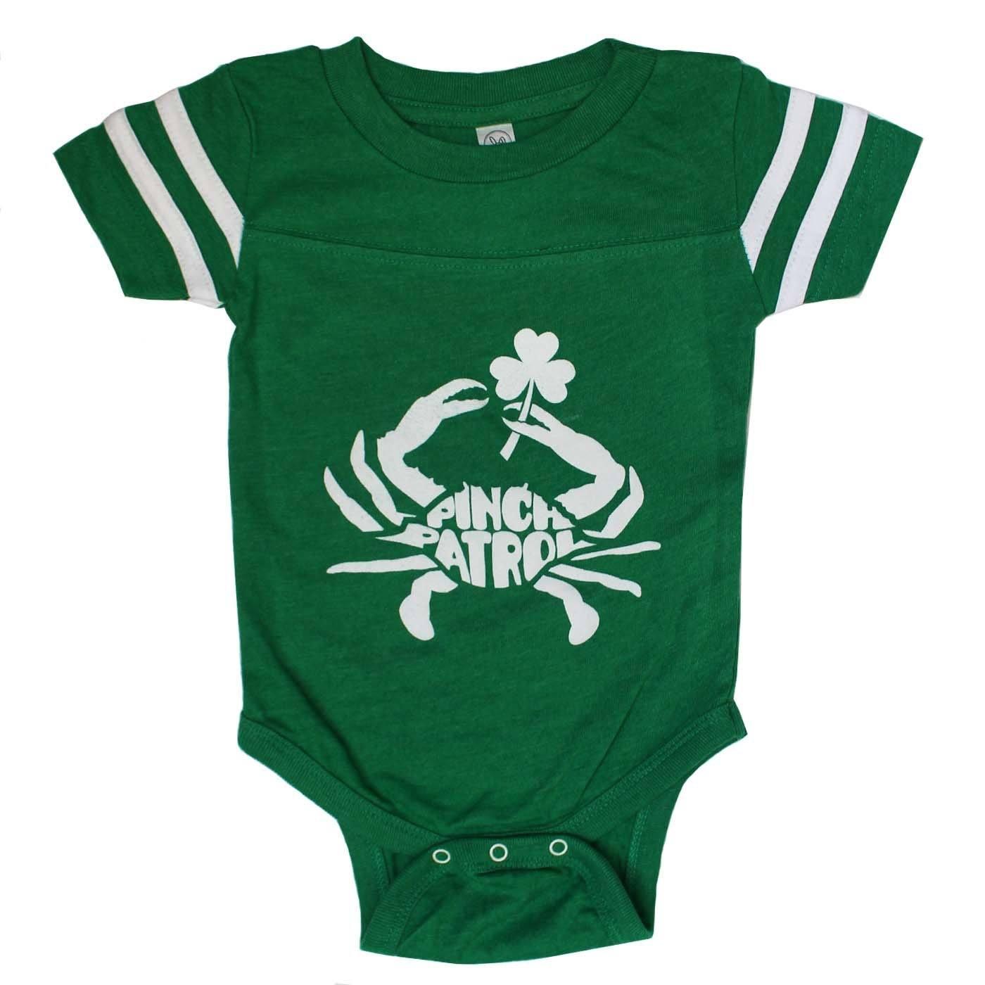 Pinch Patrol (Green) / Baby Onesie - Route One Apparel