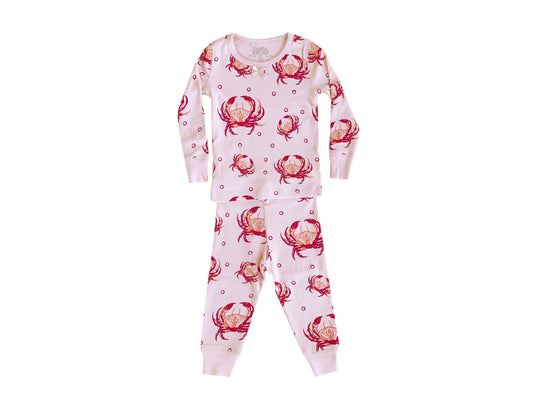 Pink Crab Pajamas by Little Hometown - Route One Apparel