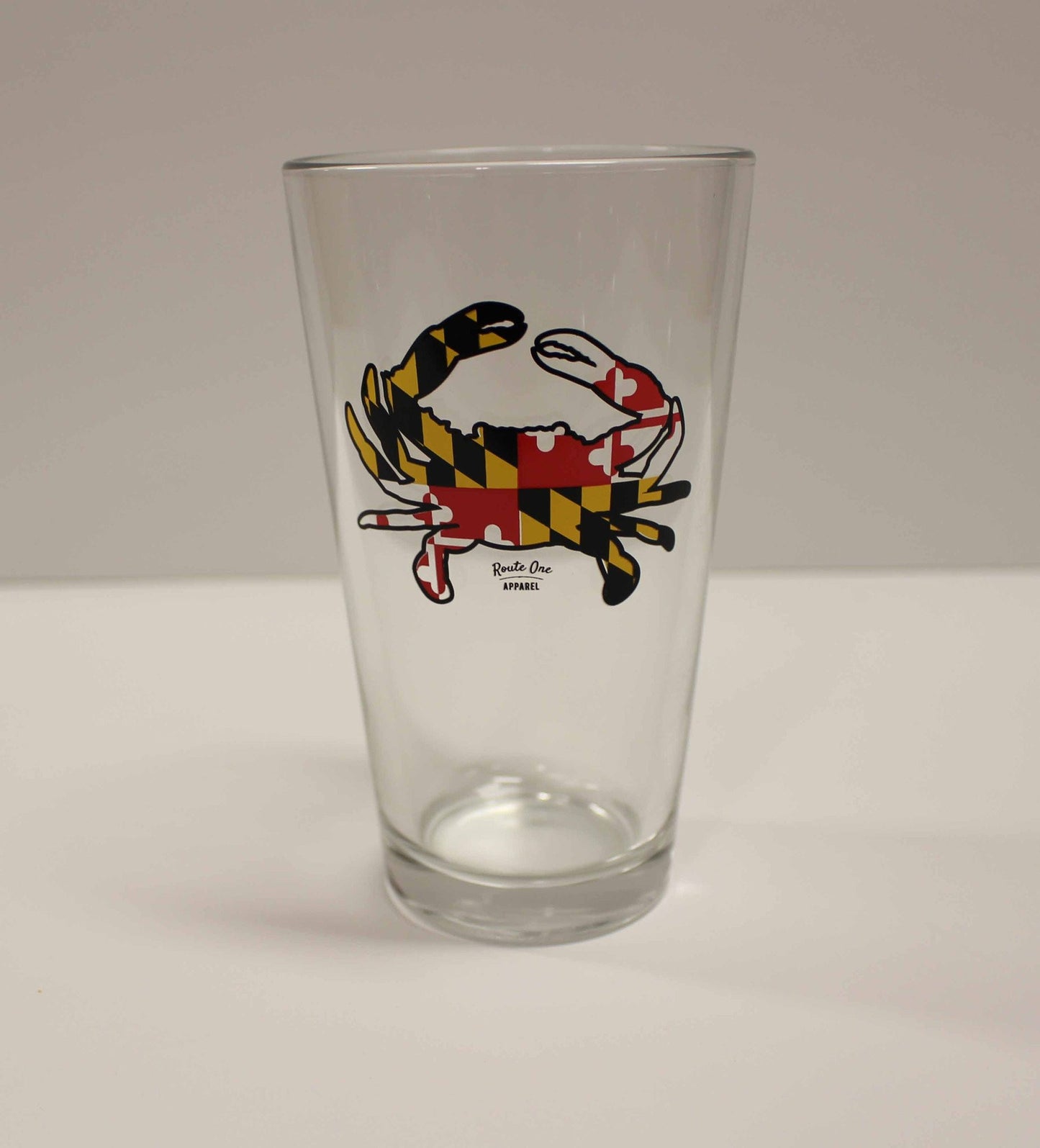 Maryland Full Flag Crab / Pint Glass - Route One Apparel