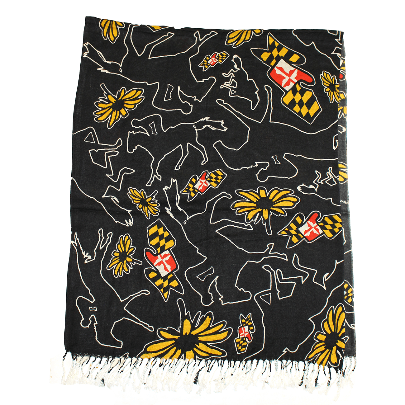 Maryland Horse Racing (Black) / Scarf - Route One Apparel
