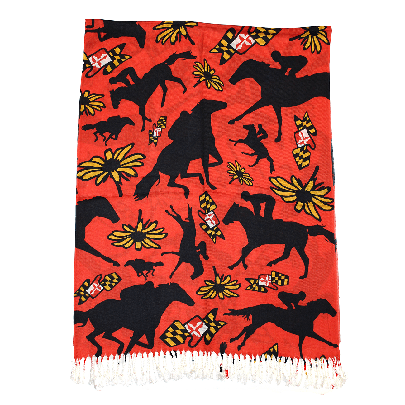 Maryland Horse Racing (Red) / Scarf - Route One Apparel