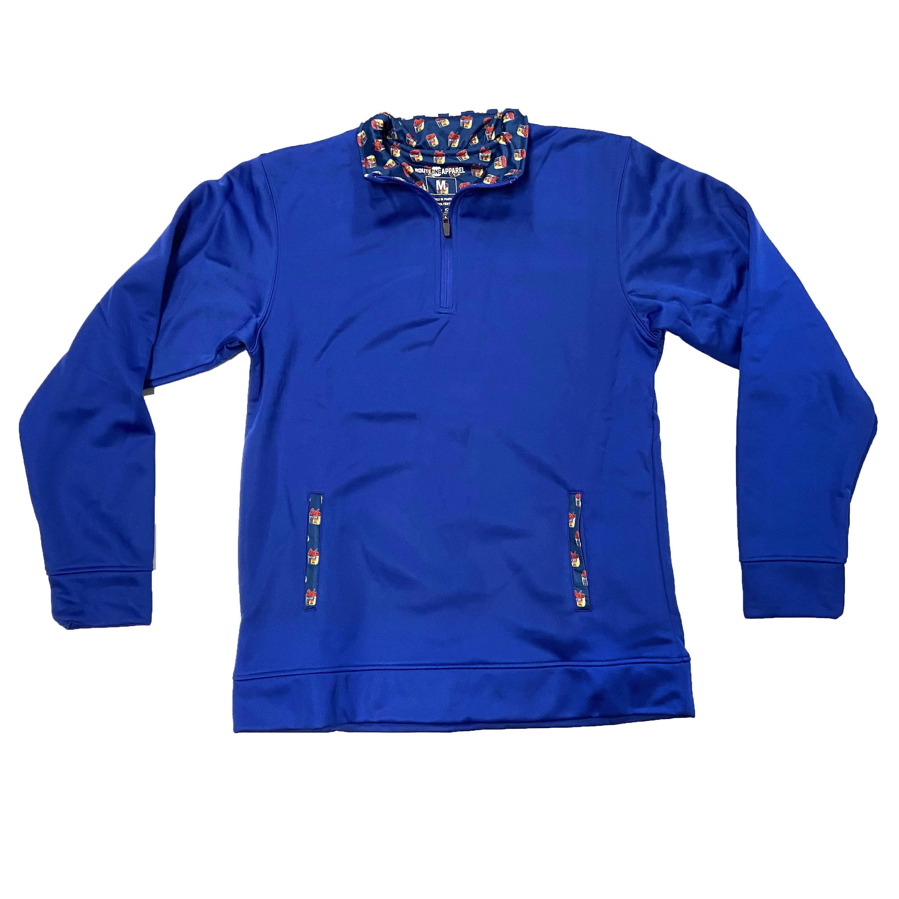 Old Bay Can Trim (Blue) / Pullover - Route One Apparel