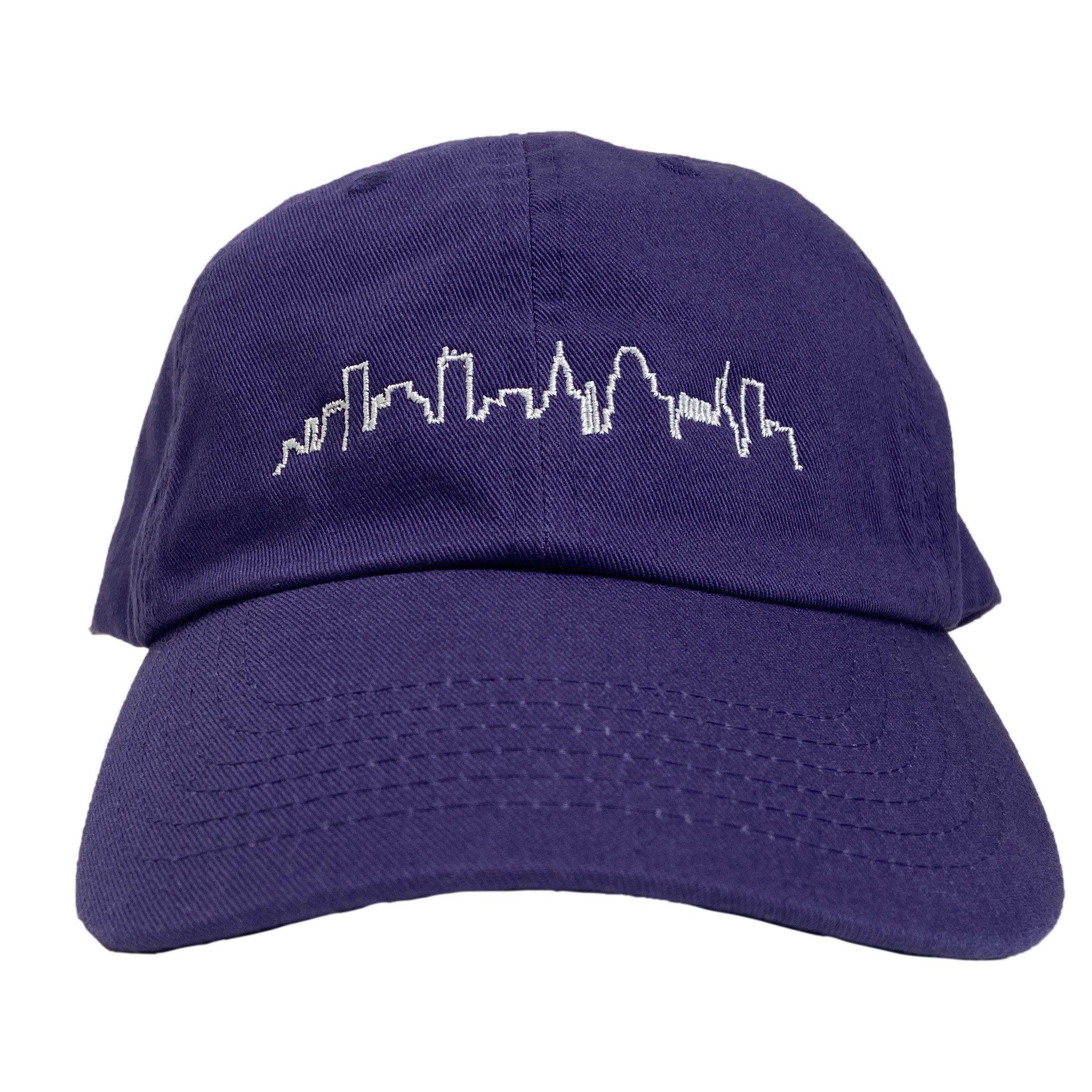 Baltimore Skyline - 410 (Purple) / Baseball Hat - Route One Apparel