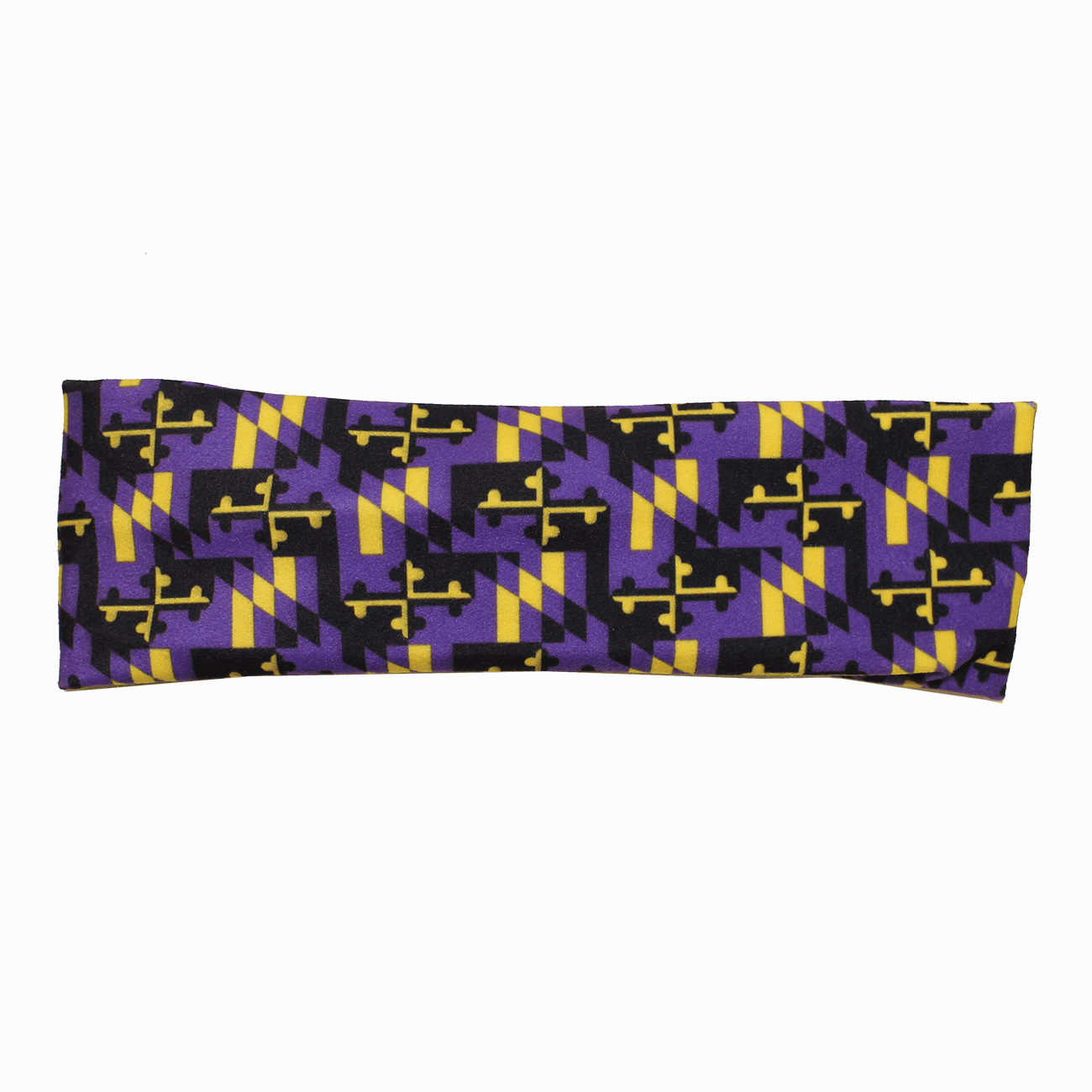 Purple & Gold Maryland Flag (Style 3) / Headband - Route One Apparel