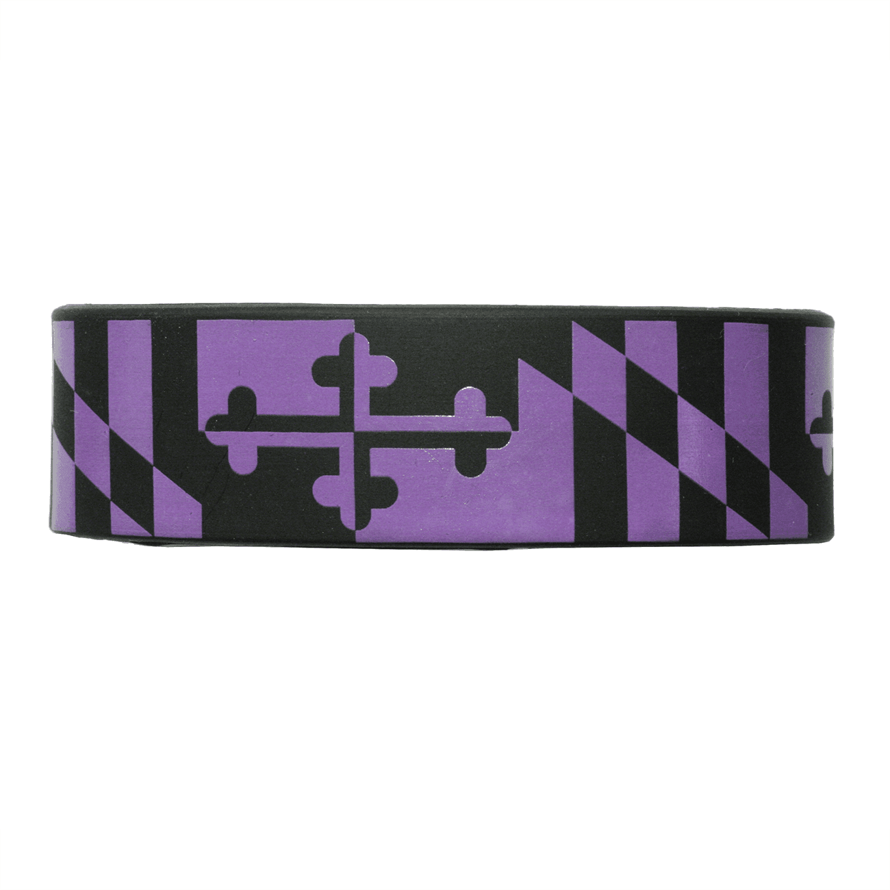 Purple & Black Maryland Flag / Wide Bracelet - Route One Apparel
