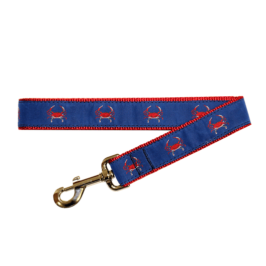Blue & Red Crab / Dog Leash - Route One Apparel