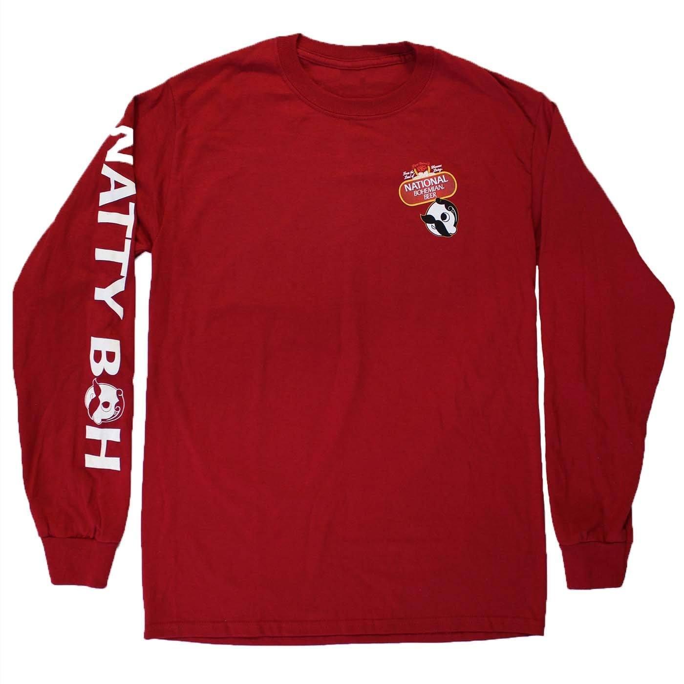 National Bohemian Beer Signature Classic (Cardinal) / Long Sleeve Shirt - Route One Apparel