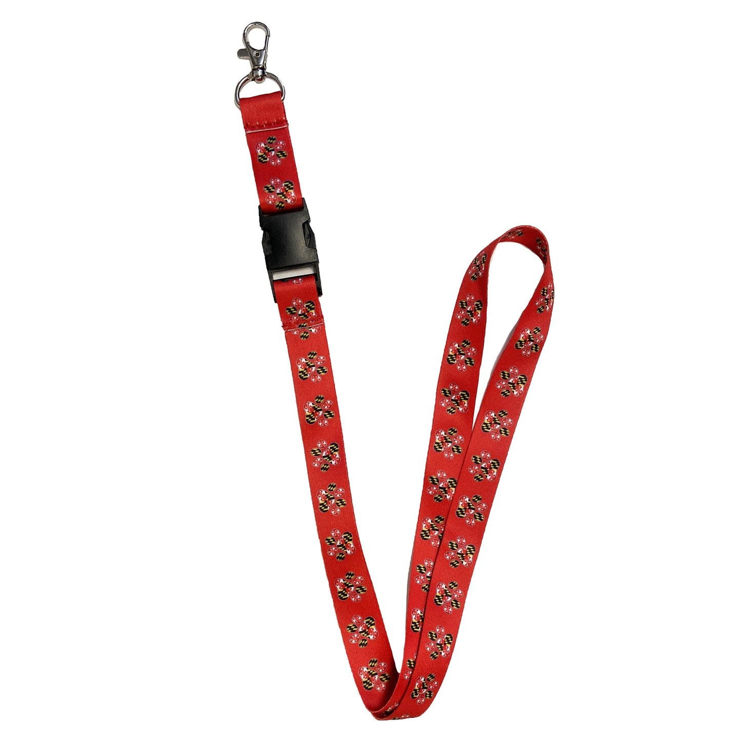 Maryland Paw Print (Red) / Lanyard - Route One Apparel