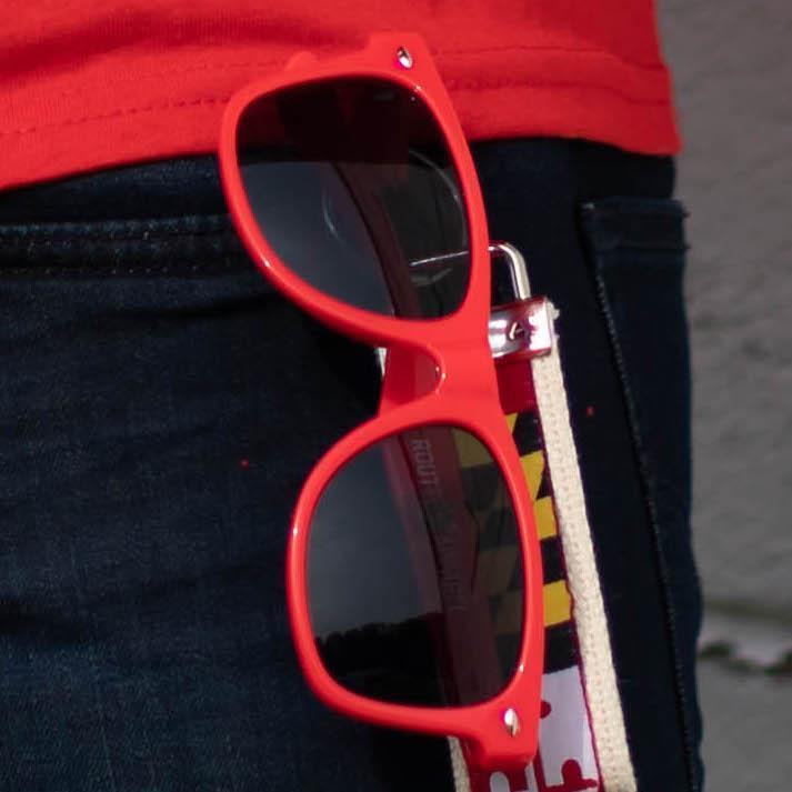 Maryland Full Flag Pattern (Red) / Shades - Route One Apparel