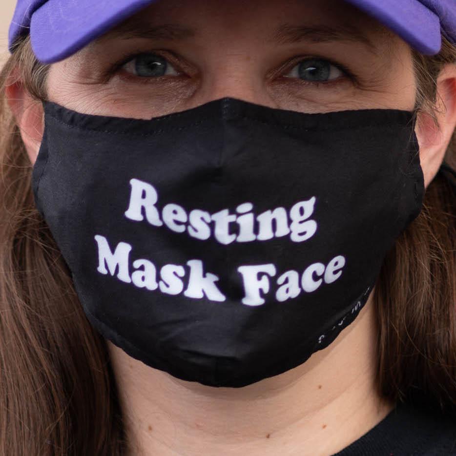 Resting Mask Face (Black) / Face Mask - Route One Apparel