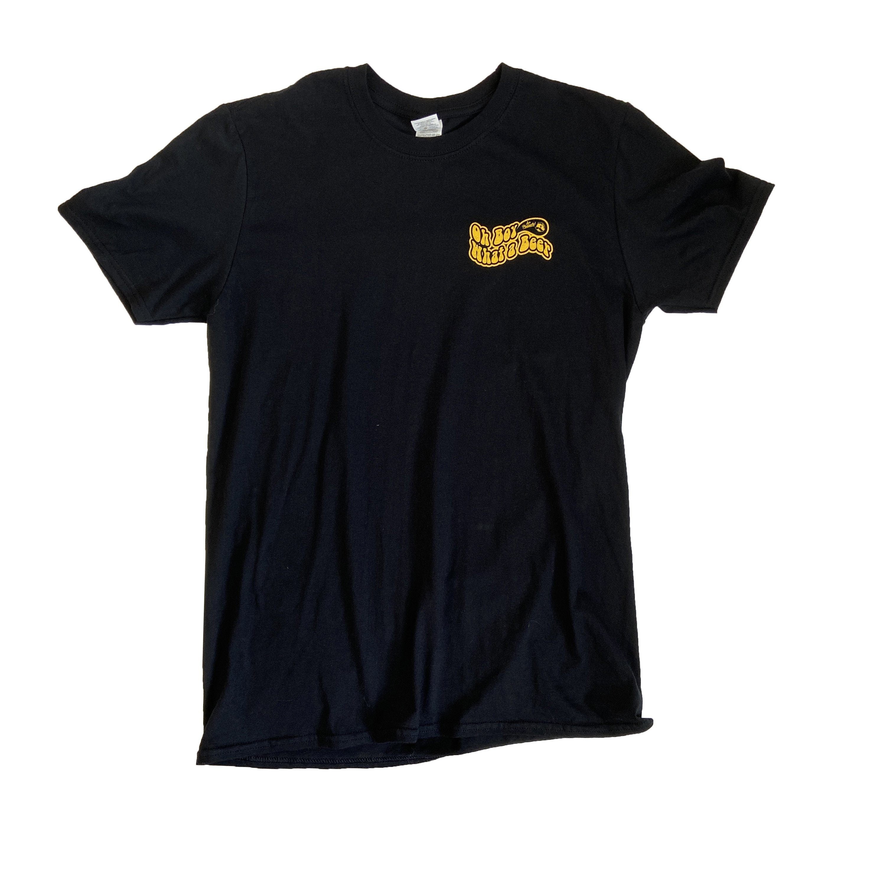 Oh Boy What a Beer - Land of Pleasant Living 70's Retro (Black) / Shirt - Route One Apparel