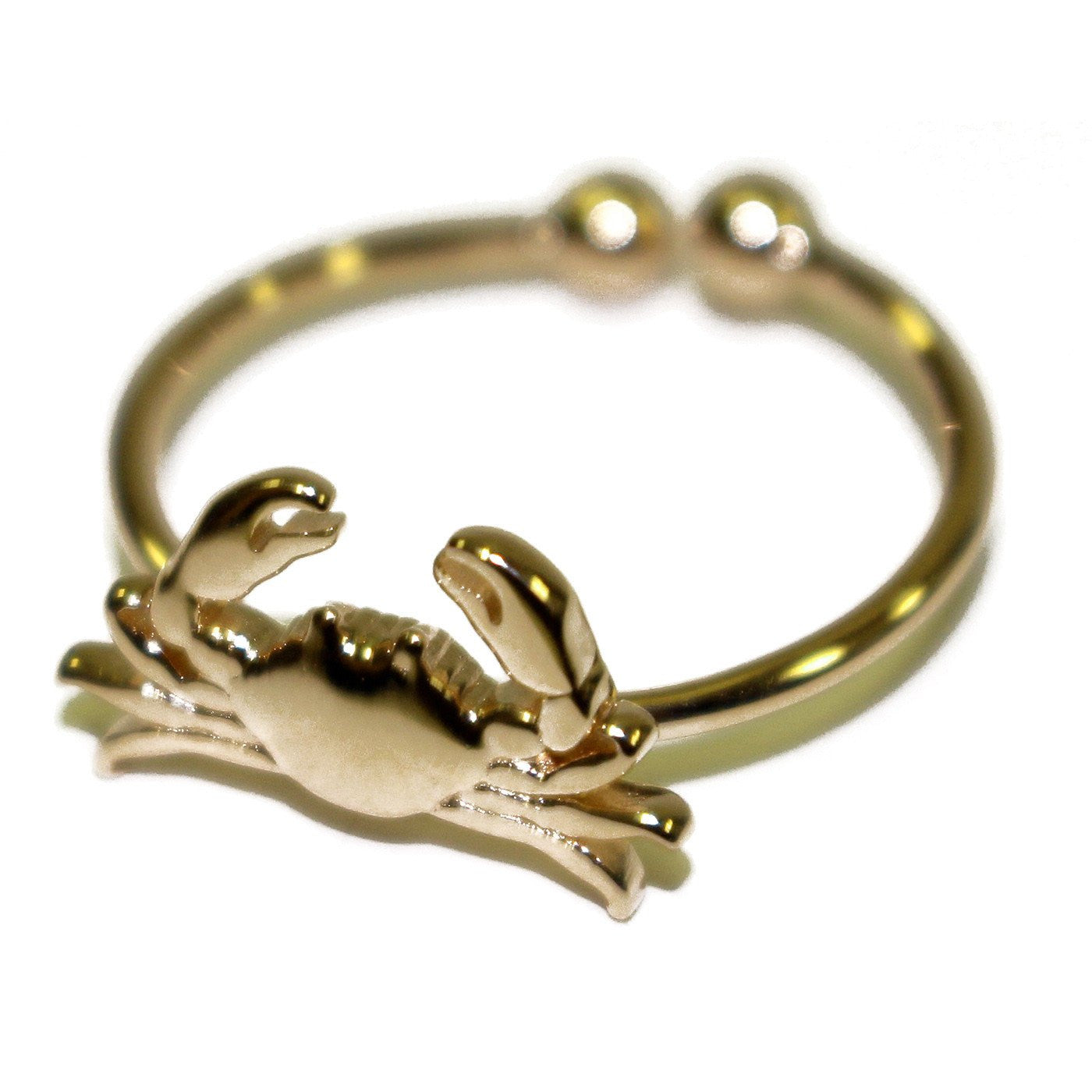Maryland Blue Crab (Sterling Silver w/ 14K Gold Vermeil) / Ring - Route One Apparel