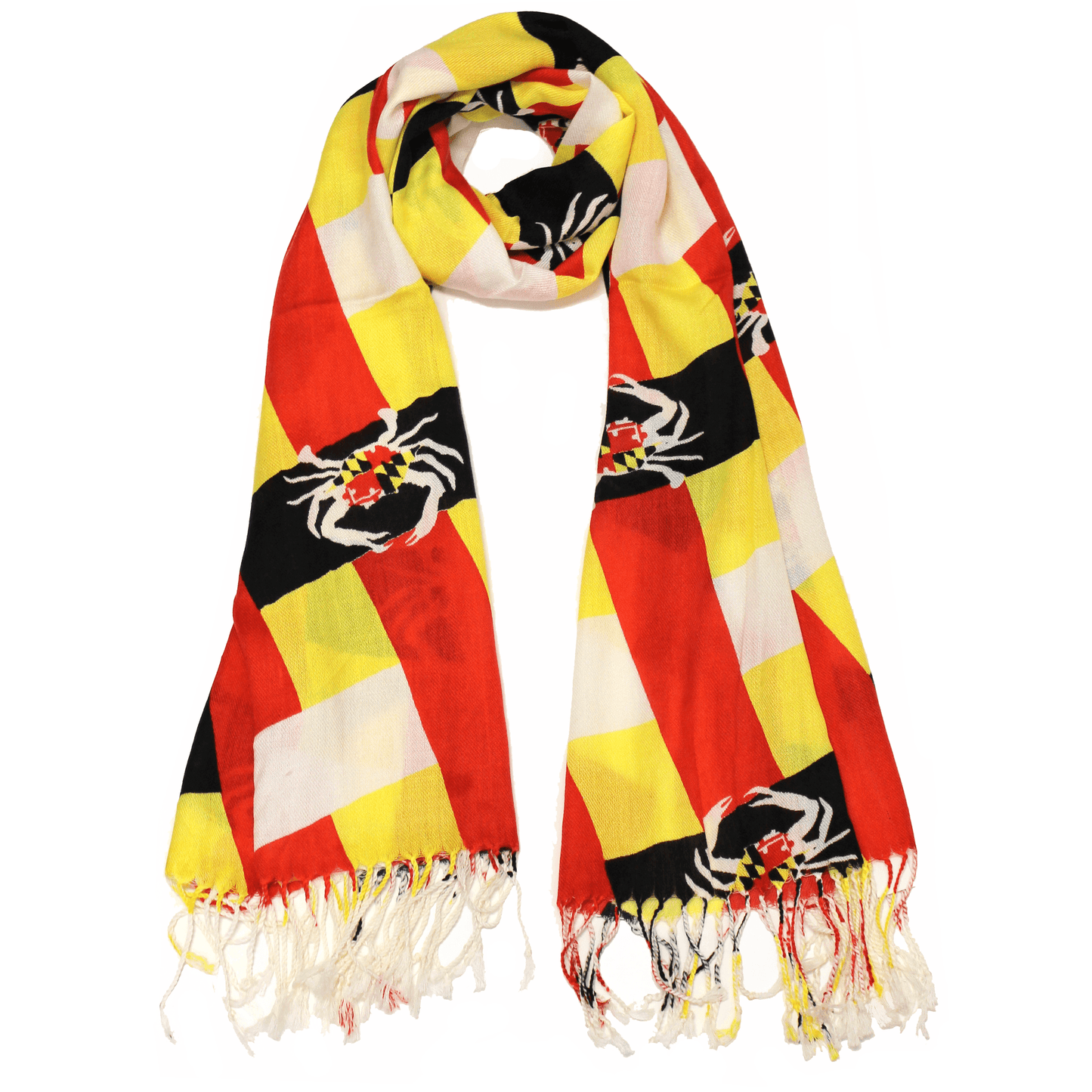 Maryland Crab Woven Pattern / Scarf - Route One Apparel
