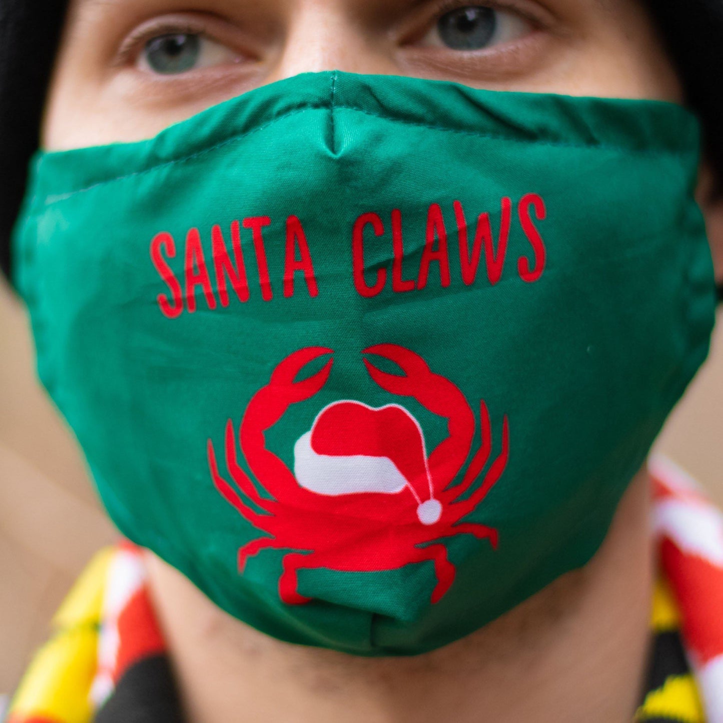 Santa Claws (Green) / Face Mask - Route One Apparel