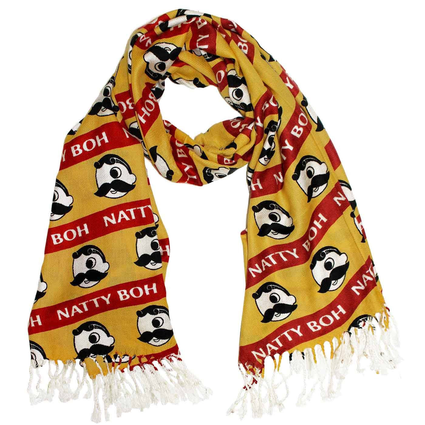 Natty Boh Logo Red & Gold Stripe / Scarf - Route One Apparel