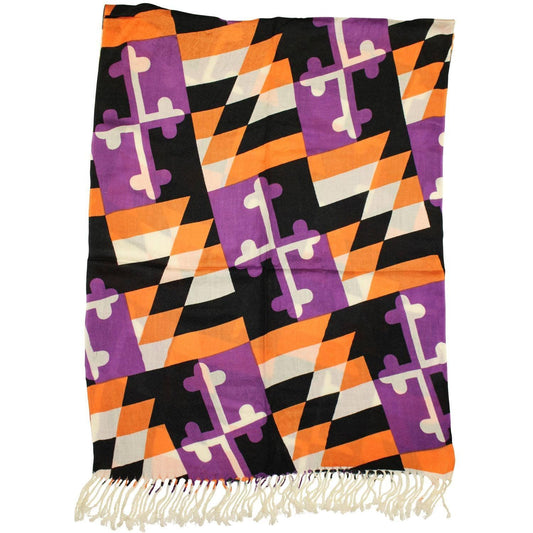 Route One Apparel Baltimore Purple & Orange Maryland Flag / Scarf Purple