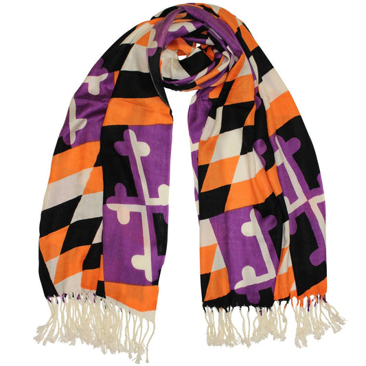 Baltimore Purple & Orange Maryland Flag / Scarf - Route One Apparel