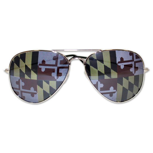 Maryland Flag / Aviator Shades - Route One Apparel