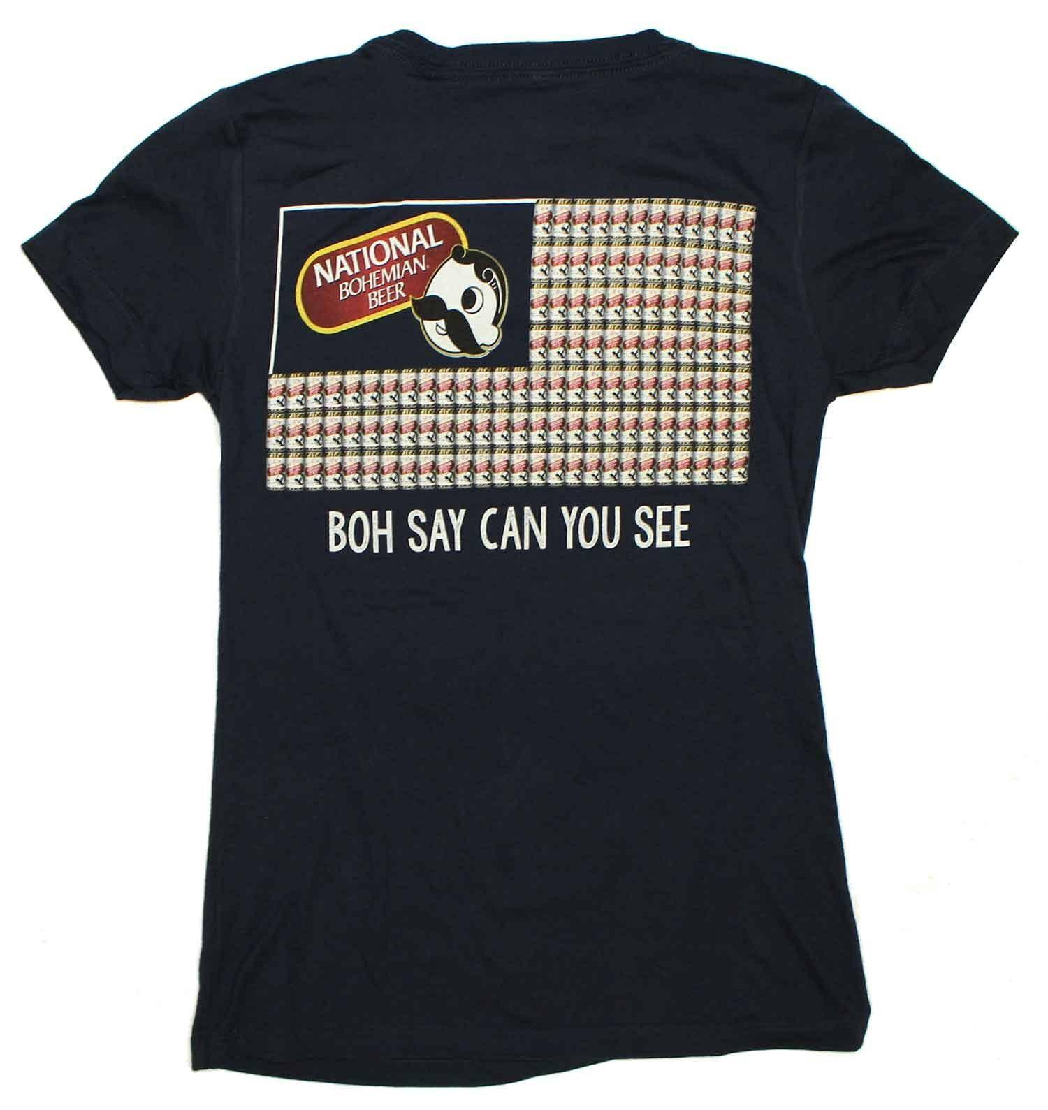Boh Say Can You See (Midnight Navy) / Ladies V-Neck Shirt - Route One Apparel