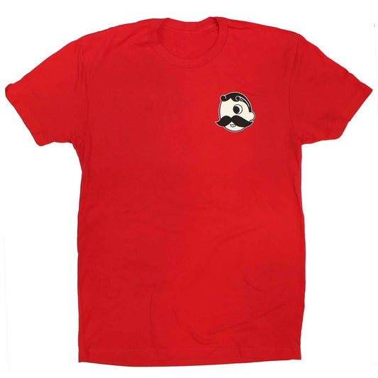 National Bohemian Logo w/ Calvert Stripes (Red) / Shirt - Route One Apparel