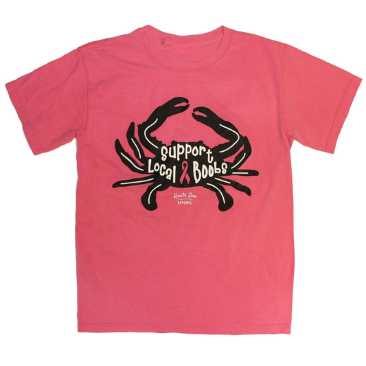Support Local Boobs Black Crab (Crunchberry) / Shirt - Route One Apparel