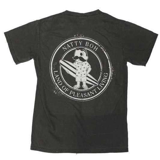 Natty Boh Surfer Dude Land of Pleasant Living (Pepper) / Shirt - Route One Apparel