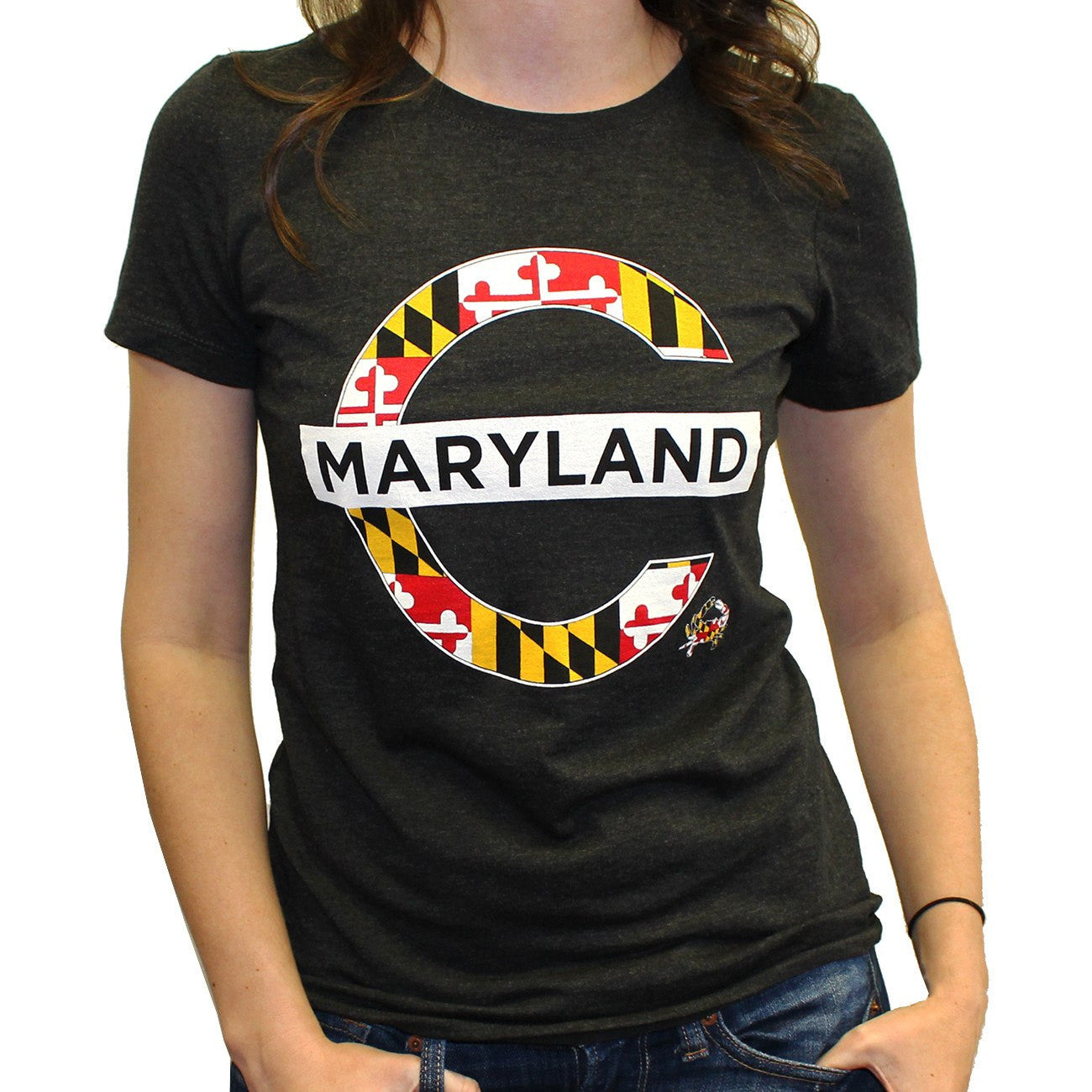 Mind The Gap Maryland (Vintage Black) / Ladies Shirt - Route One Apparel