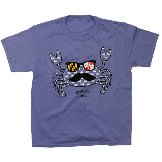Fun Crab Disguise (Violet) / *Youth* Shirt - Route One Apparel