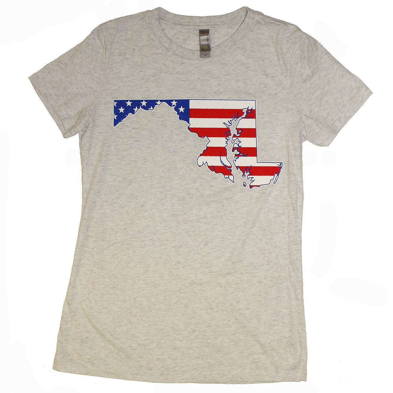 American State of Maryland (Heather Grey) / Ladies Shirt - Route One Apparel