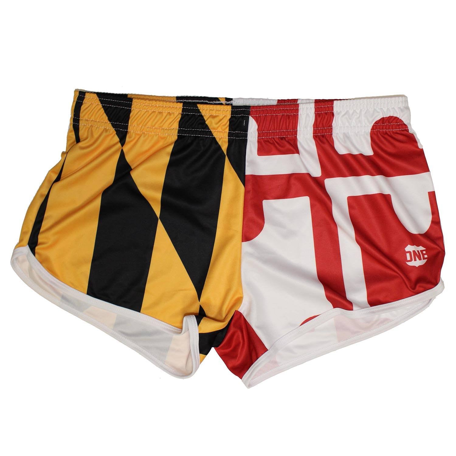 Maryland Full Flag / Athletic Shorts (Women) - Route One Apparel
