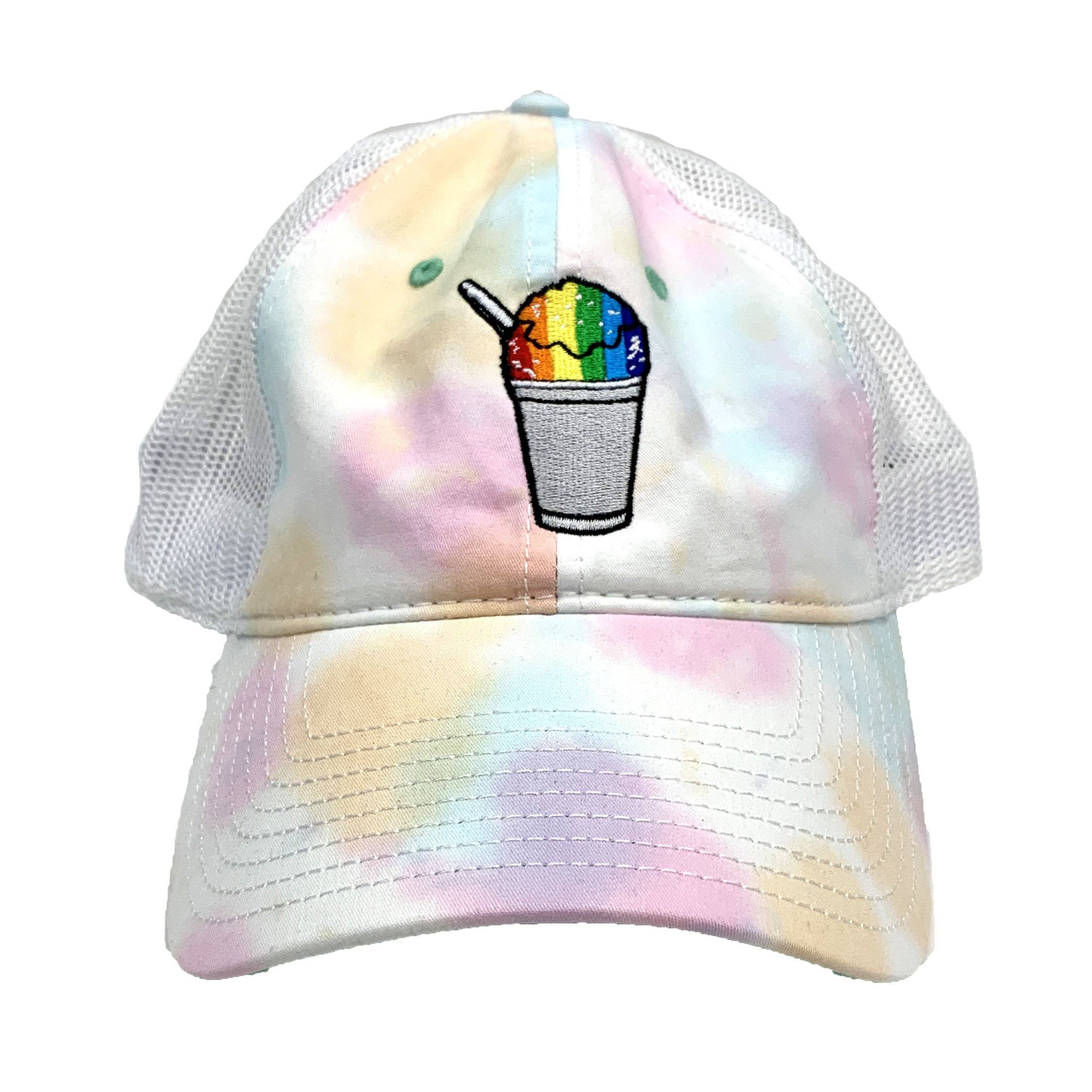 Rainbow Snowball (Sorbet Tie Dye) / Trucker Hat - Route One Apparel