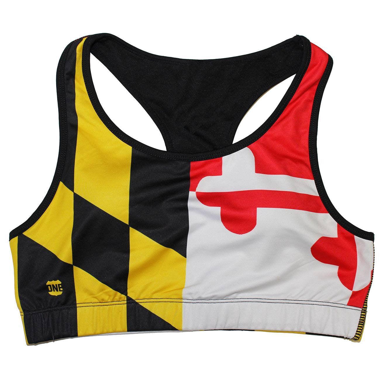 Maryland Full Flag / Sports Bra - Route One Apparel