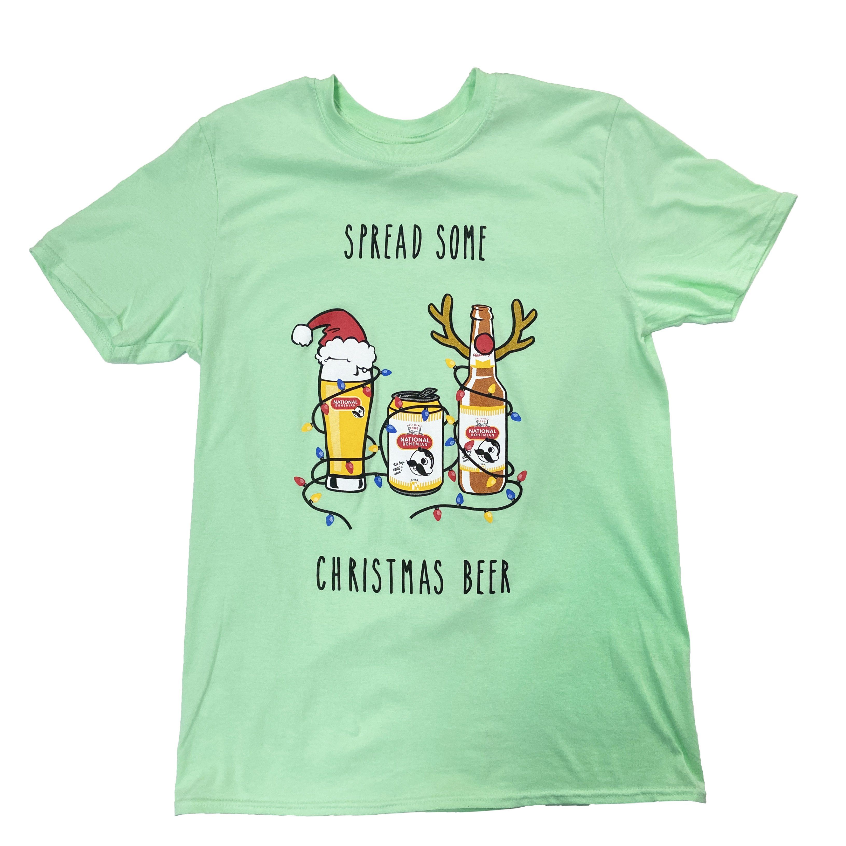 Spread Some Christmas Beer (Mint Green) / Shirt - Route One Apparel